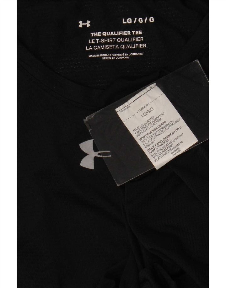 Tricou Under Armour pentru bărbați Top mare din poliester negru