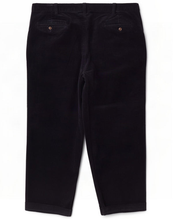 Pantaloni Polo Ralph Lauren bărbătesc din velur, L44 L27, bleumarin, bumbac