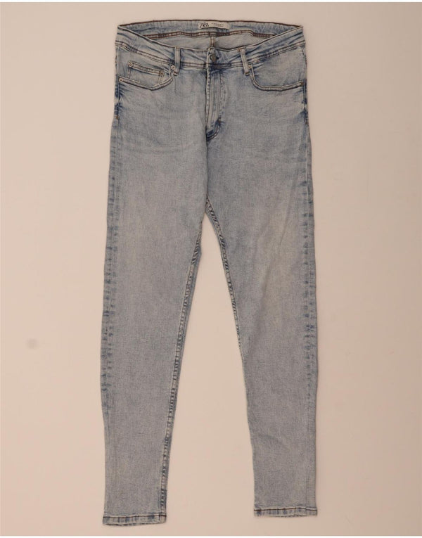 Blugi skinny pentru bărbați Zara EU 46 XL W36 L32 Bumbac albastru