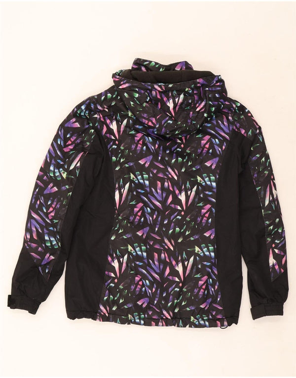 Jachetă de schi cu glugă pentru femei Mountain Warehouse UK 8 Small Black Geometric