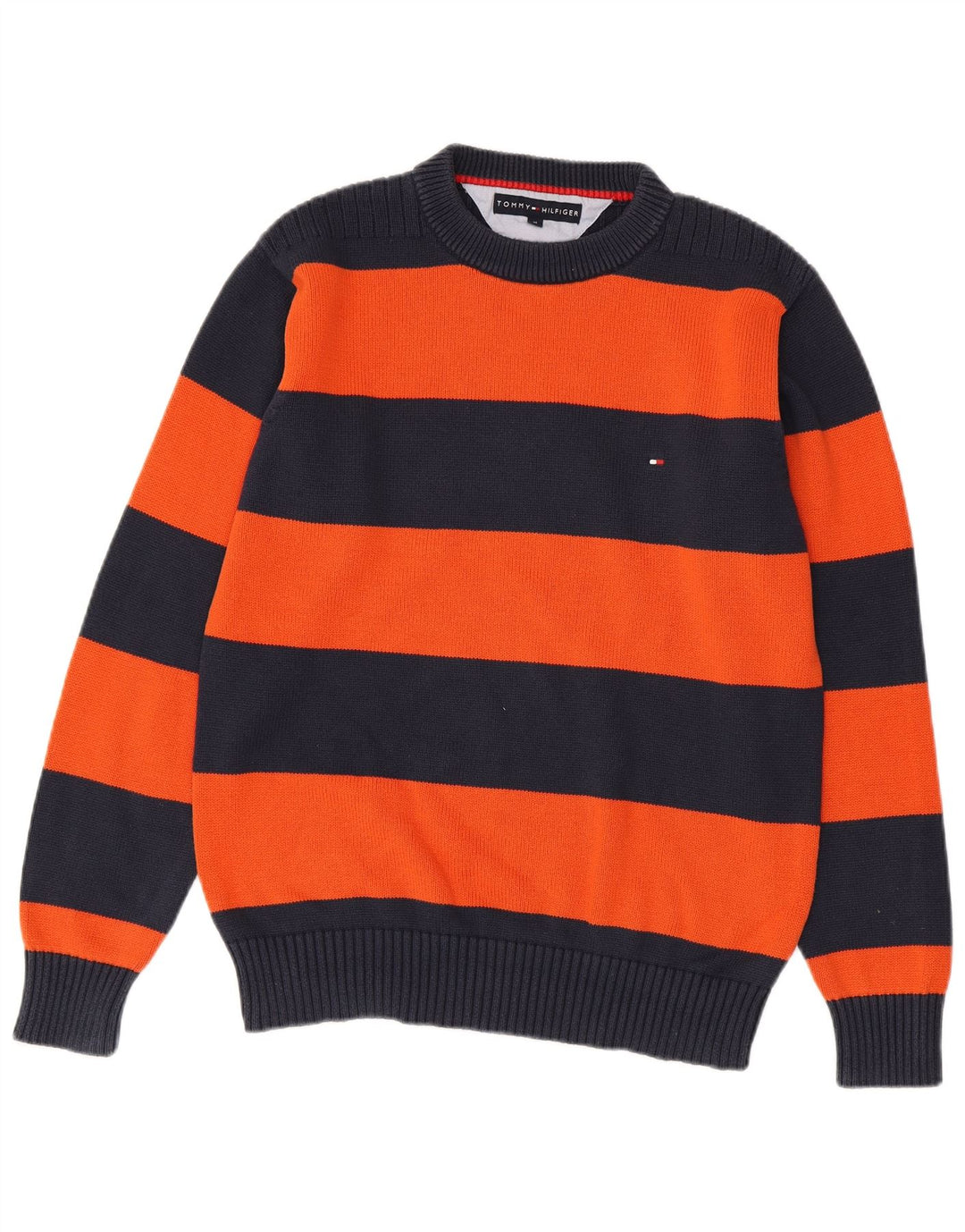 Pulover Tommy Hilfiger pentru bărbați, cu decolteu, mediu, bleumarin, color block