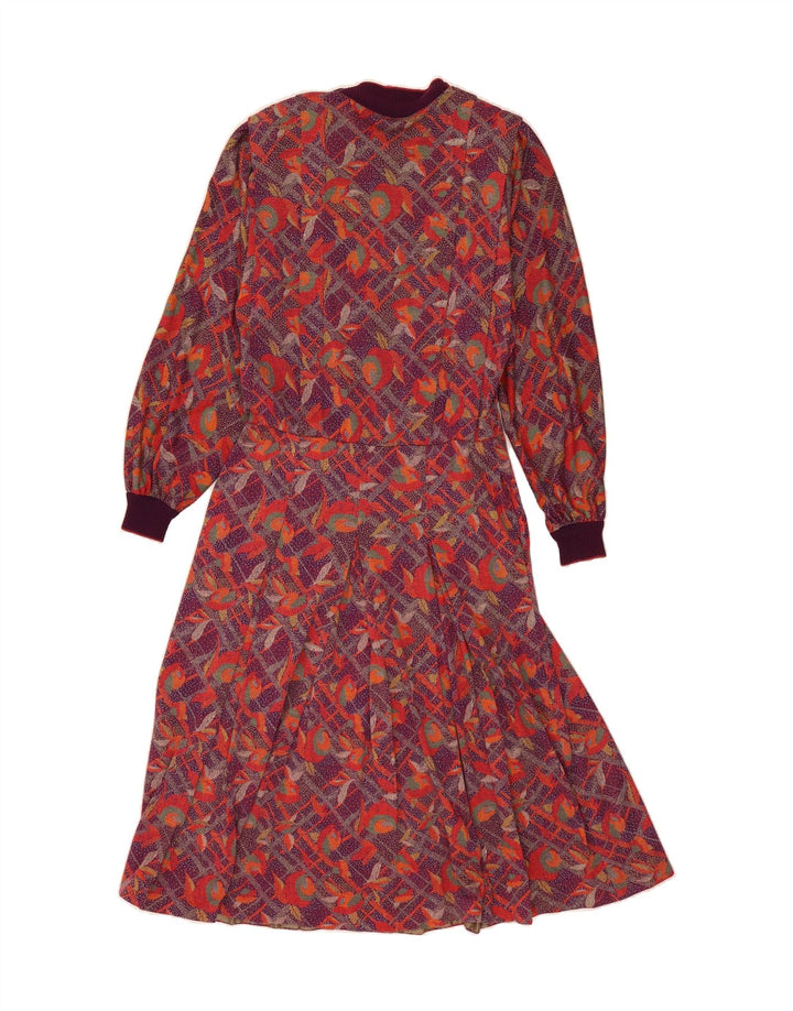 GIBI Womens Abstract Pattern Jumper Dress IT 44 Medium Multicoloured Vintage Gibi and Second-Hand Gibi from Messina Hembry 