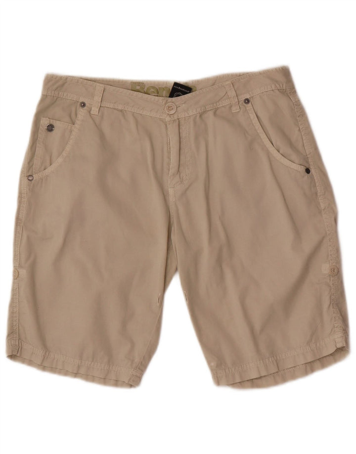 Pantaloni scurți chino pentru bărbați Bench W28 Small Beige Bumbac