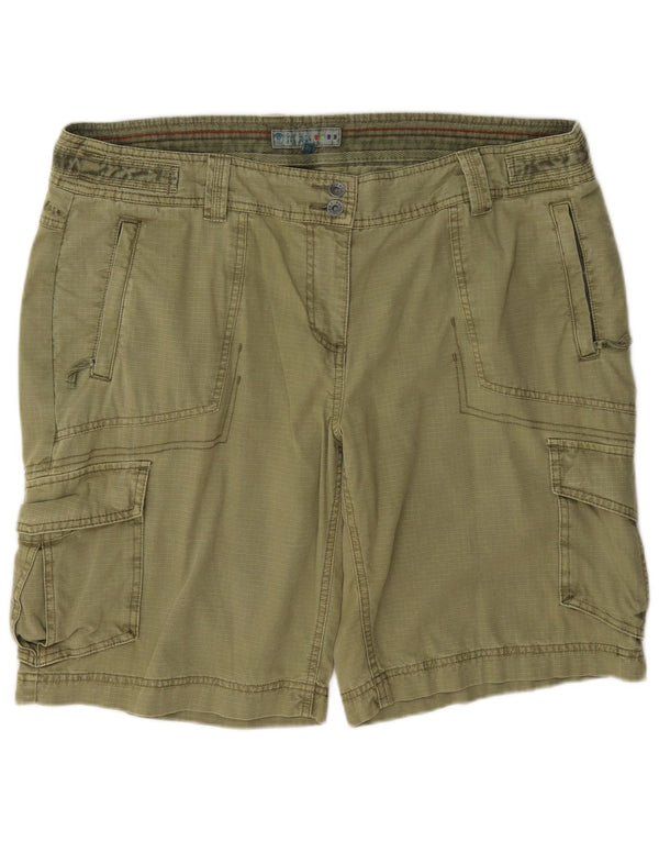 Pantaloni scurți cargo pentru femei Fat Face UK 18 XL W38 Bumbac verde