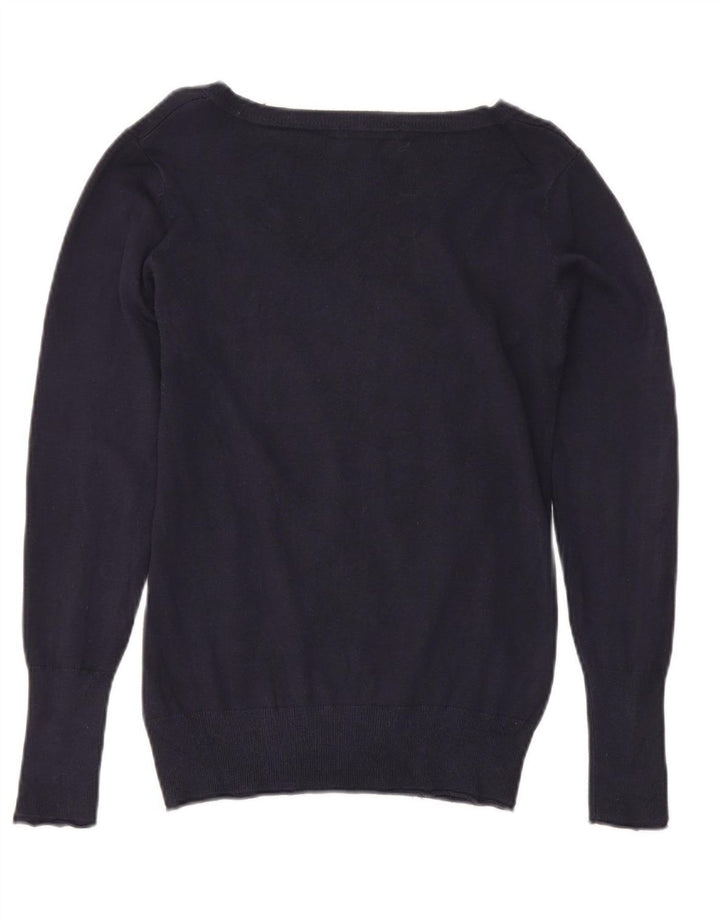 Pulover pentru femei Guess cu decolteu în V UK 12 Medium Bleumarin