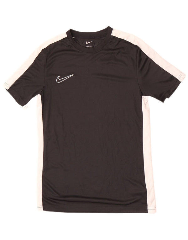 Tricou subțire Nike Dri Fit pentru femei Top UK 12 Medium Black Colorblock
