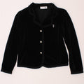 TRUSSARDI JUNIOR Girls 3 Button Blazer Jacket 5-6 Years Black Cotton Vintage Trussardi Junior and Second-Hand Trussardi Junior from Messina Hembry 