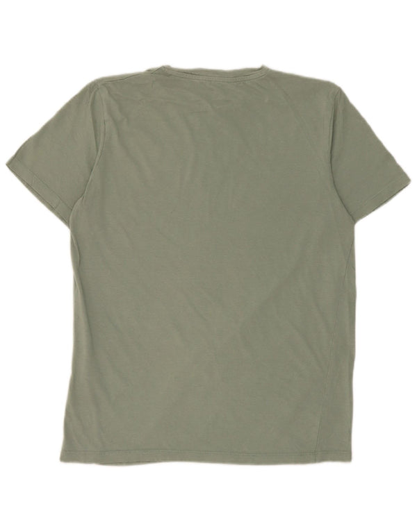 Tricou Jack & Jones pentru bărbați, cu mânecă scurtă, cu ajustare normală. Top mic, verde, bumbac
