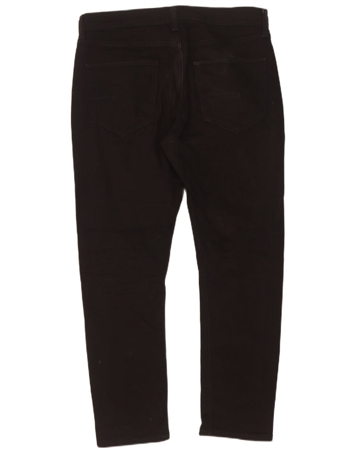 Blugi subțiri pentru bărbați Marks & Spencer W32 L29 bumbac negru