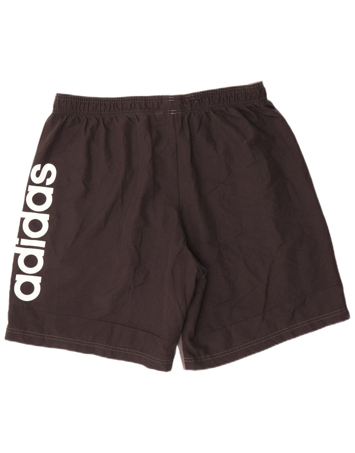 Pantaloni scurți sport grafic Adidas pentru bărbați XL, gri, poliester color bloc