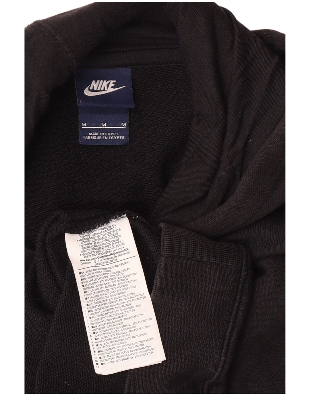 Pulover Nike Grafic pentru bărbați, bumbac mediu negru