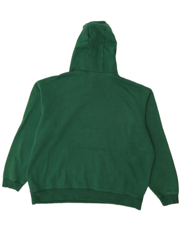 Pulover cu glugă grafic pentru bărbați Adidas XL, bumbac verde