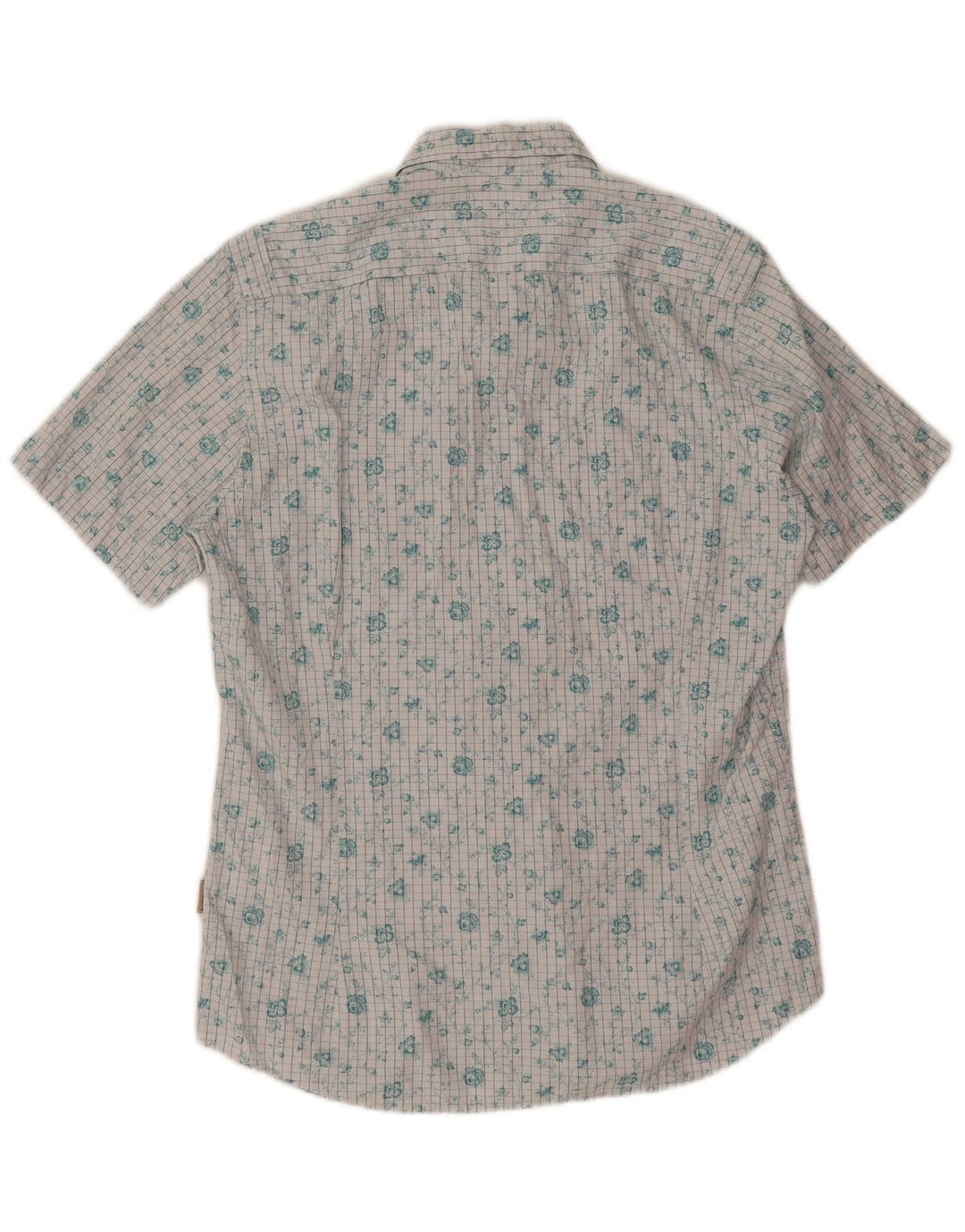 Cămașă cu mânecă scurtă pentru bărbați Ted Baker, mărime 3, bumbac floral, alb, mediu