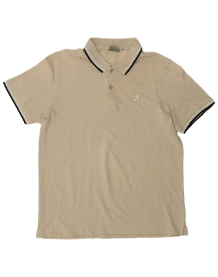 Tricou polo pentru bărbați LOTTO mare bej