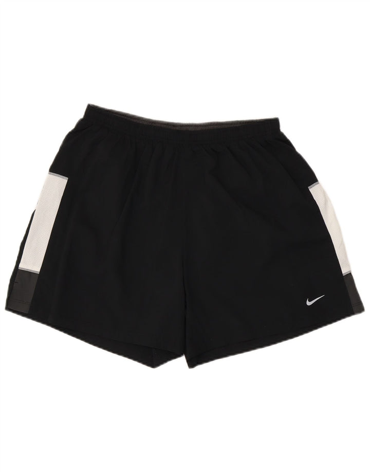 Pantaloni scurți sport Nike Dri Fit pentru bărbați, mari, negru, color block
