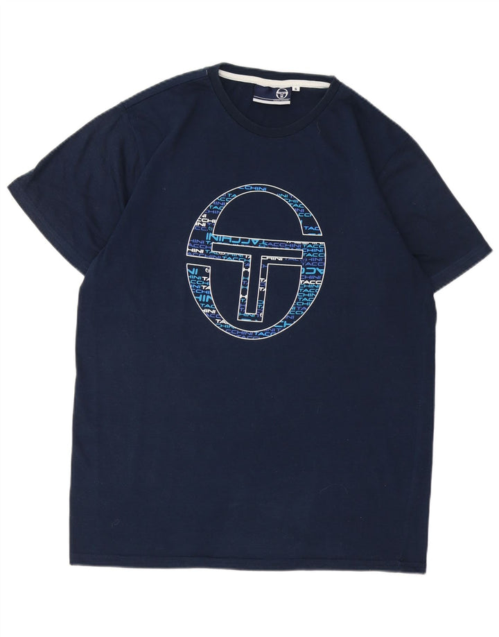 SERGIO TACCHINI Tricou grafic pentru bărbați Top mic poliester bleumarin