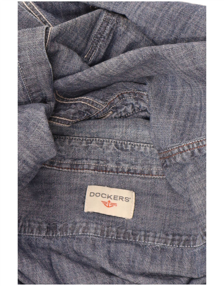 Cămașă pentru bărbați DOCKERS, mare, bleumarin