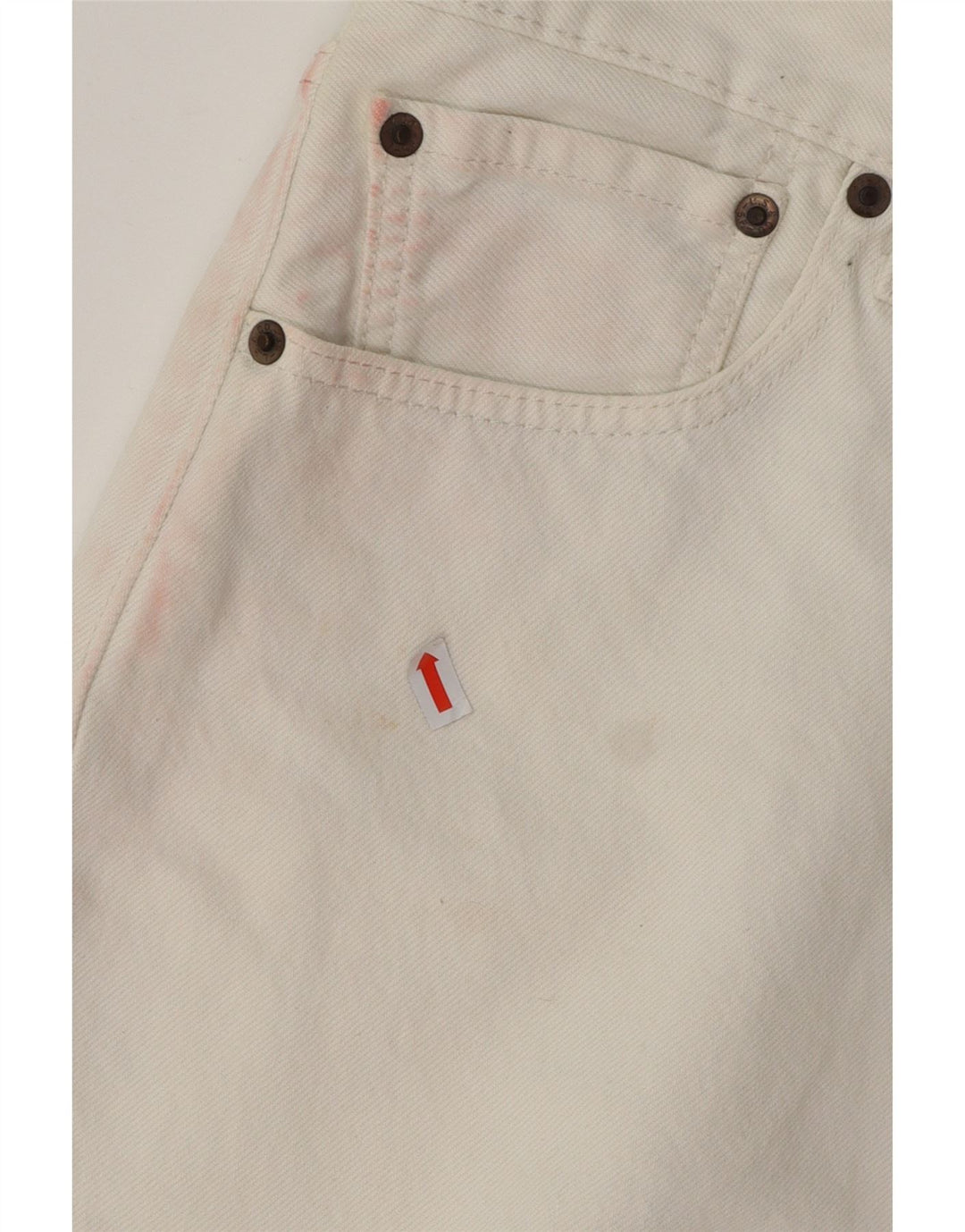 Pantaloni scurți din blugi pentru bărbați LEVI'S W36, bumbac alb mare