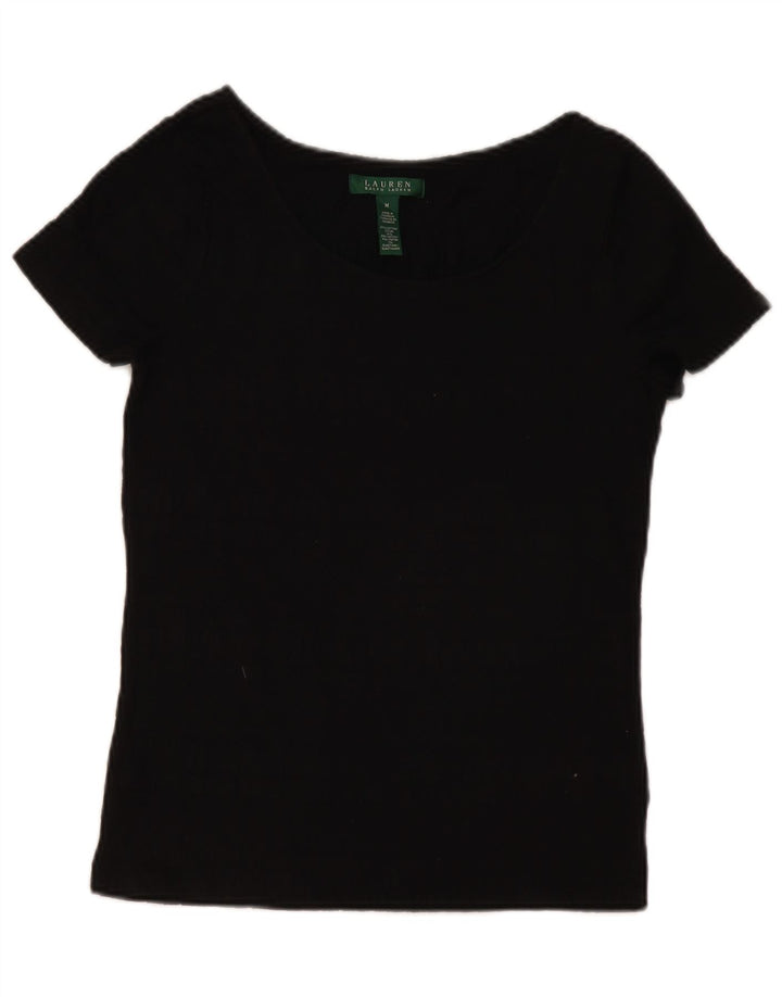 Bluză pentru femei RALPH LAUREN, UK 12, bumbac mediu negru