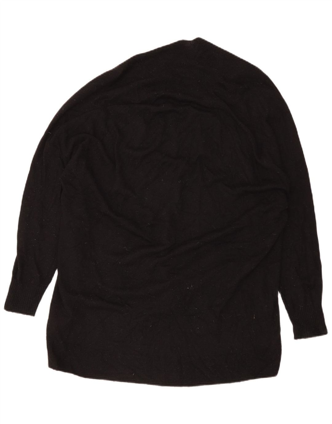 Pulover cardigan supradimensionat pentru femei Zara UK 10 Lână neagră mică