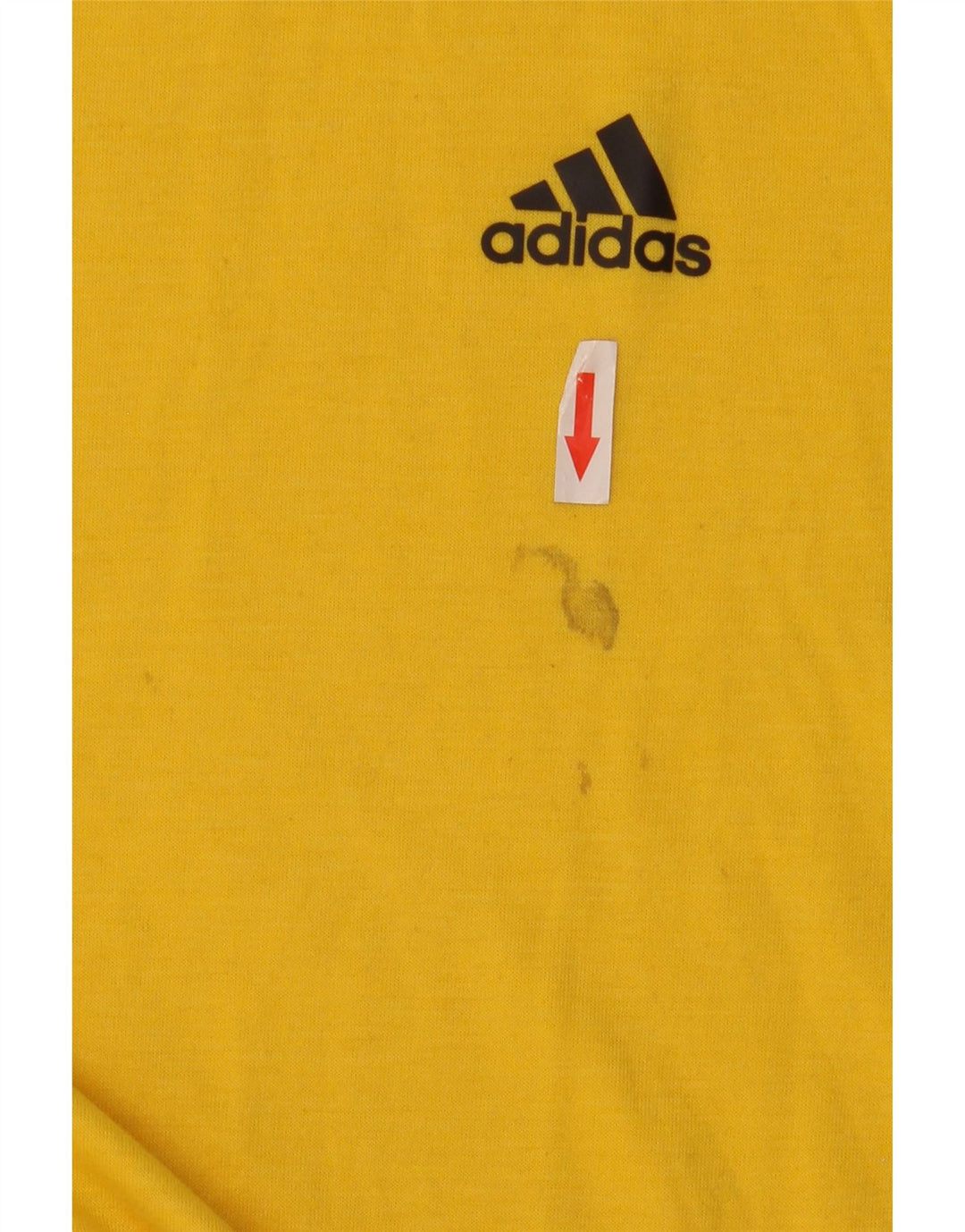 Tricou Adidas Climalite pentru bărbați Top mare din poliester galben