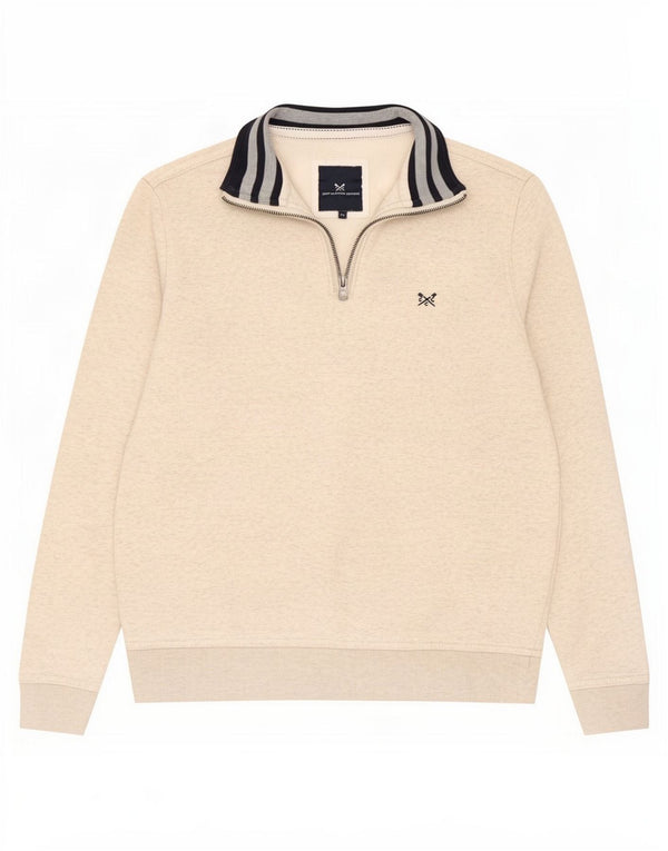 Crew Clothing Hanorac pentru bărbați, cu fermoar și gât