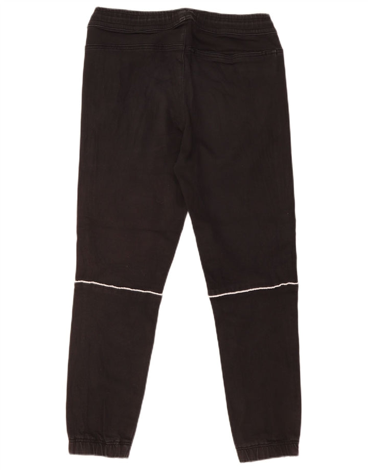 Pantaloni de trening Zara Barbati Joggeri Bumbac Negru Mediu