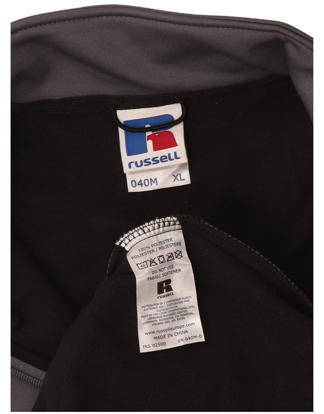 Jachetă de trening pentru bărbați RUSSELL ATHLETIC XL poliester gri