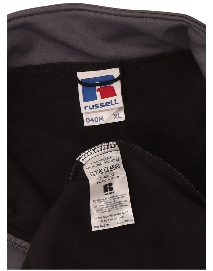 Jachetă de trening pentru bărbați RUSSELL ATHLETIC XL poliester gri