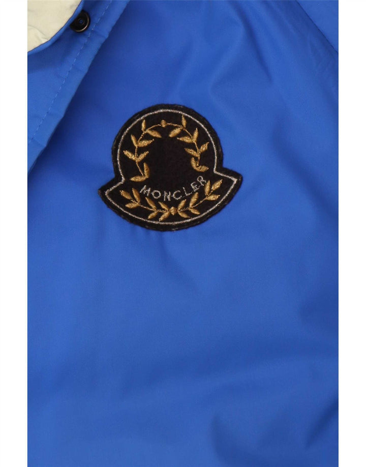 Jachetă căptușită cu glugă Moncler pentru bărbați Mărimea 3, mare, albastră, poliamidă
