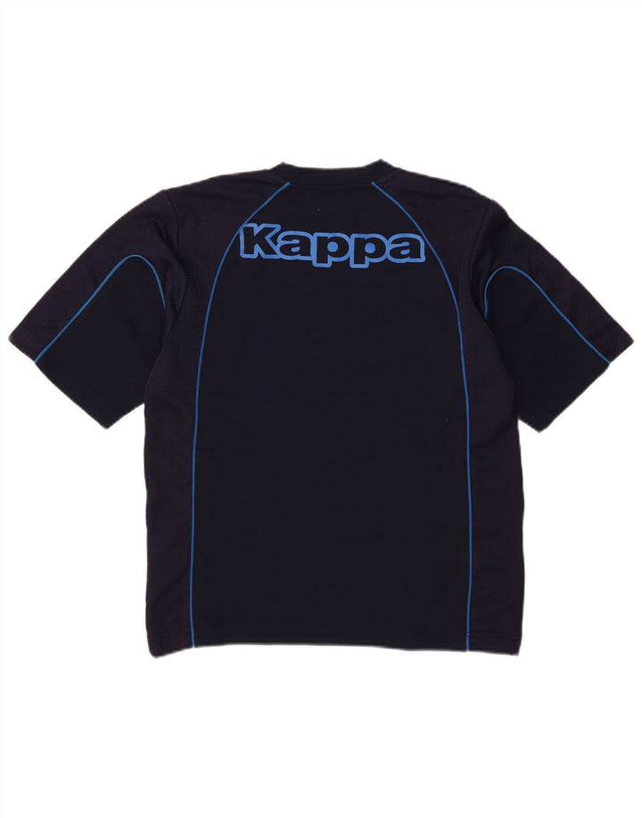 Tricou cu grafică pentru bărbați Kappa Top mic din poliester bleumarin