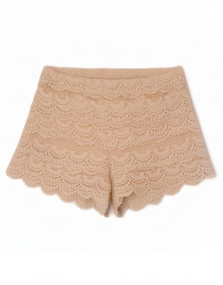 Pantaloni fierbinți din croșetat Zara, pentru femei, mici W26 alb