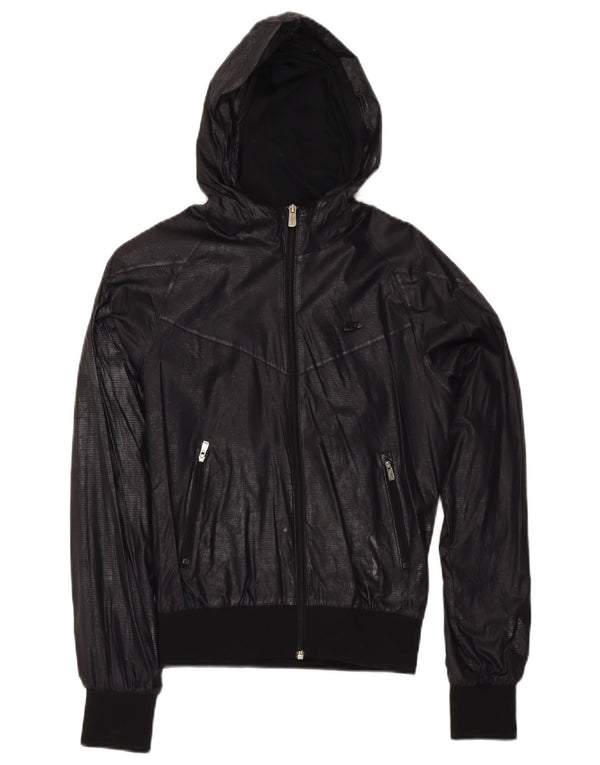Jachetă de vânt cu glugă Nike pentru femei UK 10, nailon, albastru bleumarin mic