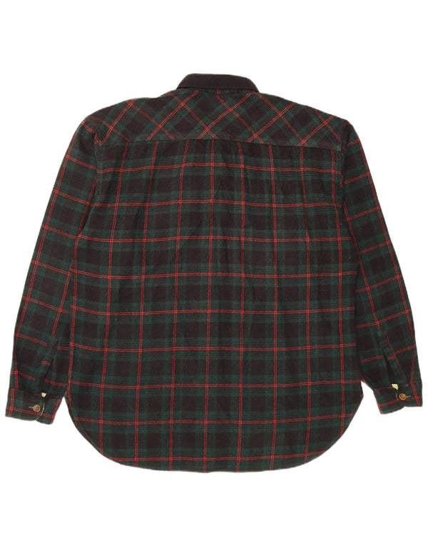 Cămașă de flanel pentru bărbați Casucci, cu carouri verzi mari, poliacrilic