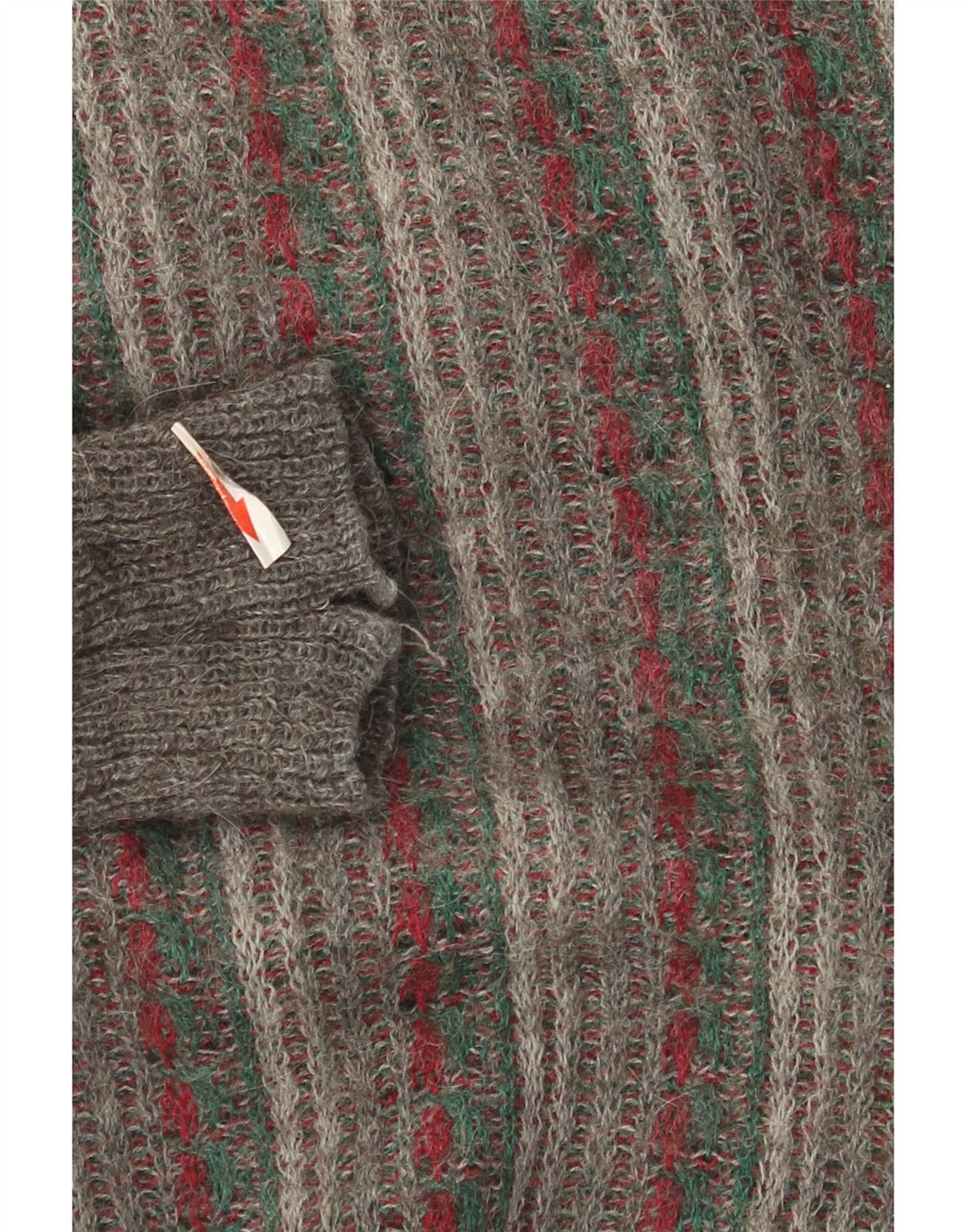 Cardigan Vintage pentru bărbați, mare, gri cu dungi