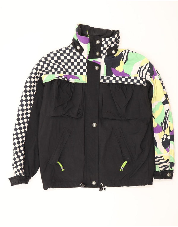 Jachetă de vânt pentru femei Sergio Tacchini IT 44 Medium Negru Geometric