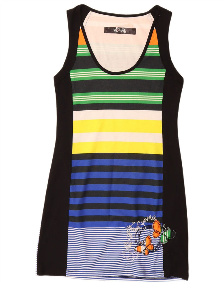 Rochie tricou DESIGUAL pentru femei UK 12 Fluture multicolor mediu