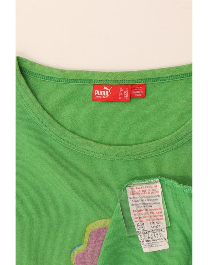 Tricou grafic Puma pentru bărbați Top XL bumbac verde