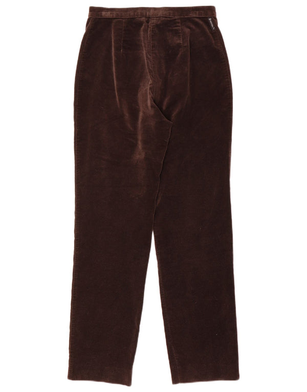 Pantaloni casual conici din catifea pentru femei Armani IT 44 Medium L26 L28 Maro