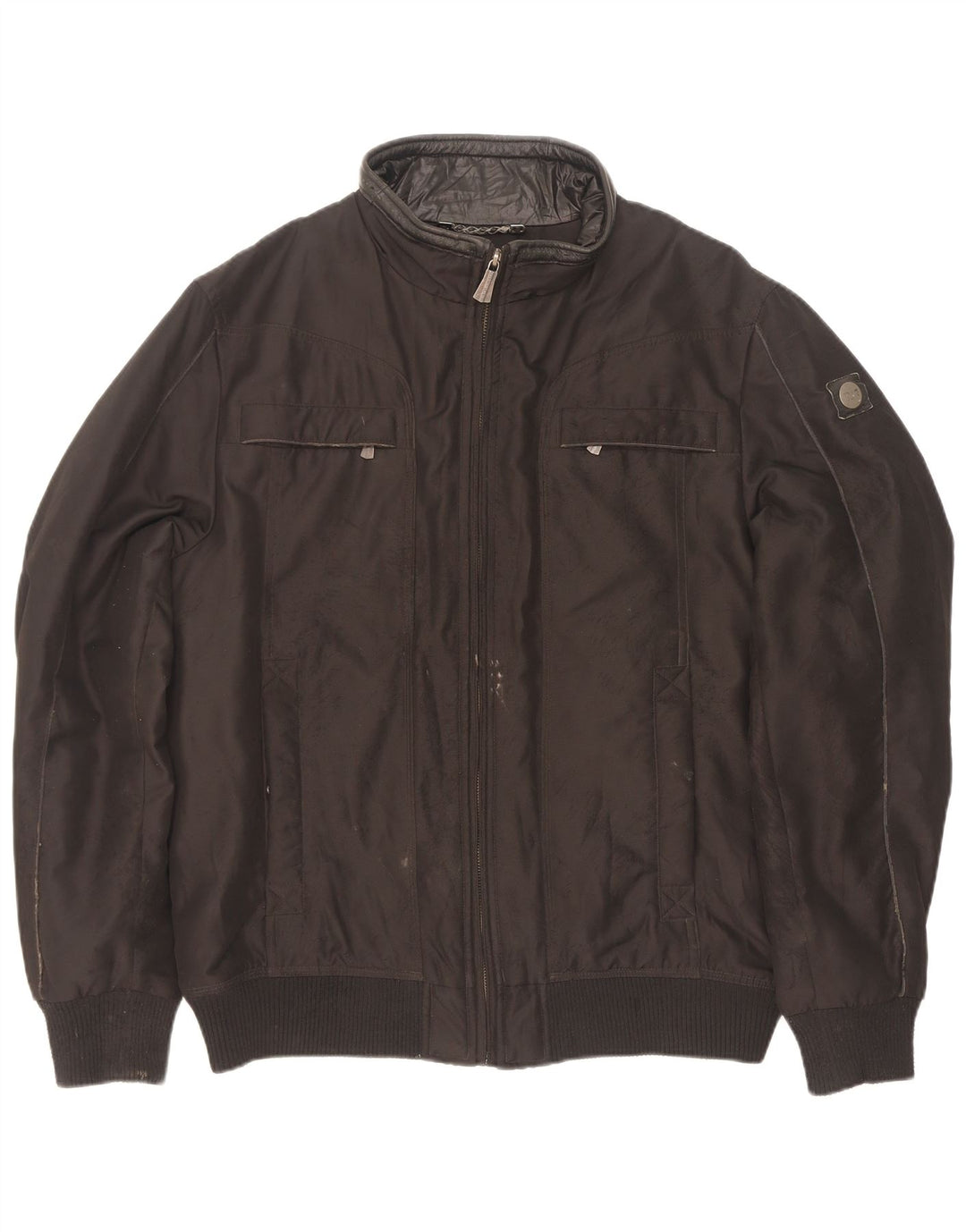 Jachetă bomber căptușită pentru bărbați Trussardi IT 52 XL Poliester negru