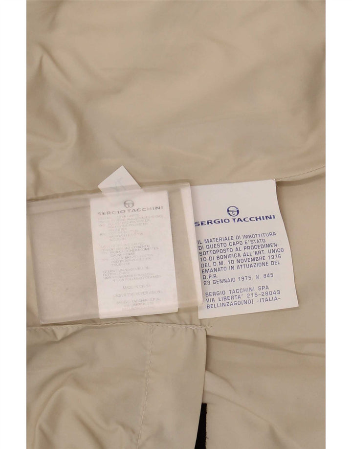 Gilet căptușit pentru bărbați Sergio Tacchini UK 42 XL poliester bej
