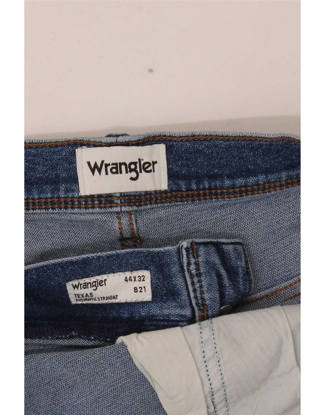 Blugi drepte pentru bărbați Wrangler Texas W44 L32 albastru