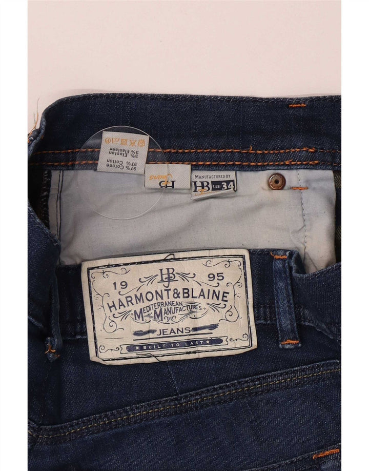 Blugi slim pentru bărbați Harmont & Blaine W30 L32 Bumbac albastru