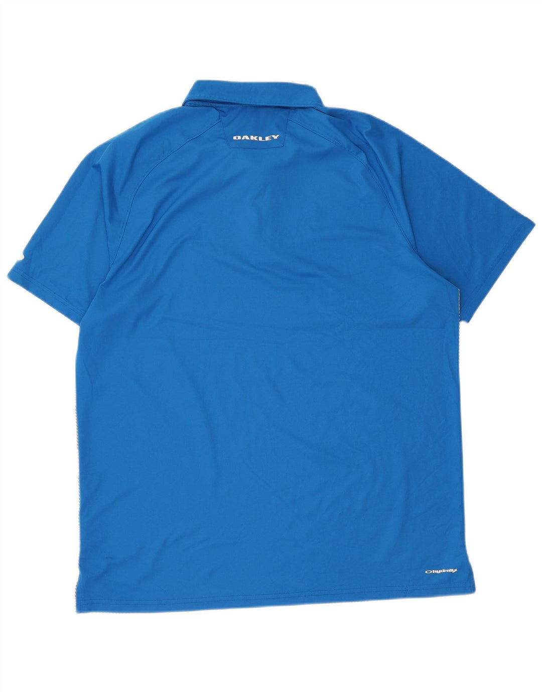 Tricou polo Oakley pentru bărbați XL, poliester cu dungi albastre