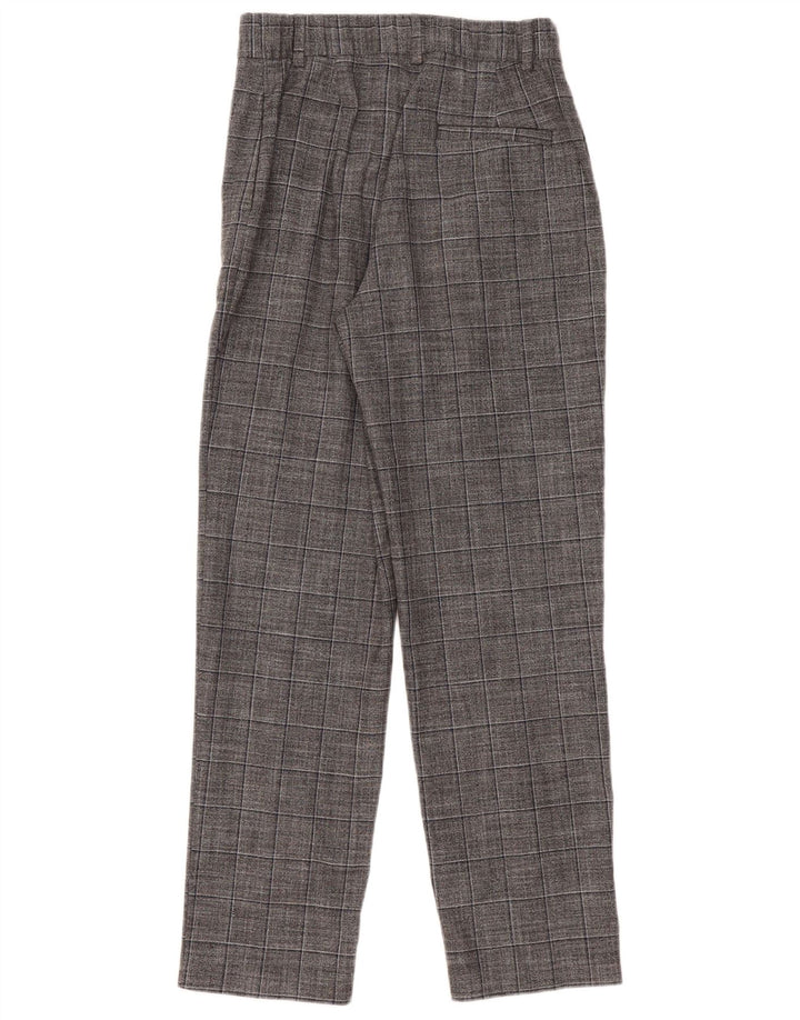 Pantaloni chino pentru femei Marks & Spencer UK 12 Medium W30 L30 Gri Check
