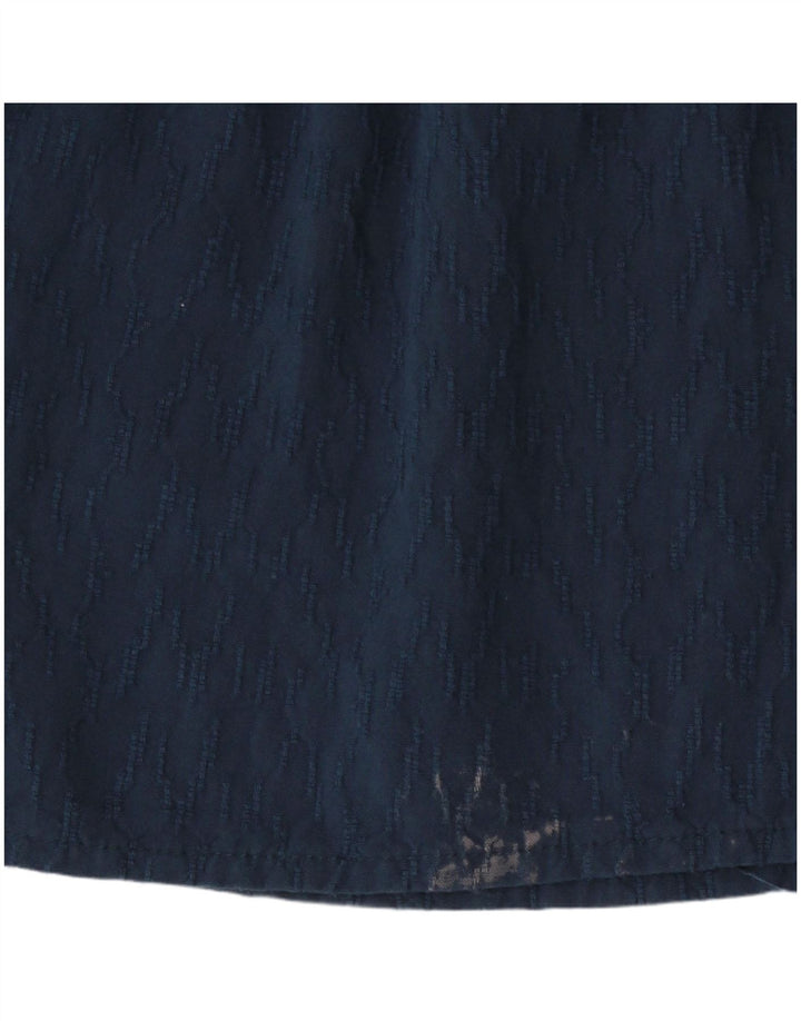 White Stuff Rochie cu mâneci lungi pentru femei UK 12 Medium Blue Viscose