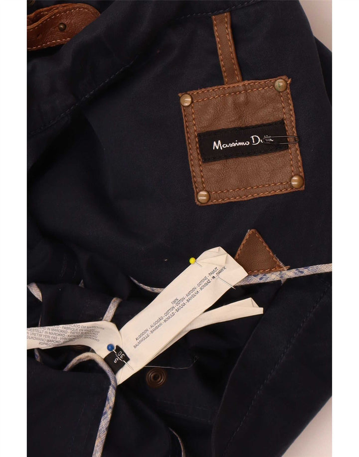 Jachetă Massimo Dutti pentru femei, Marea Britanie 10, bumbac, albastru bleumarin