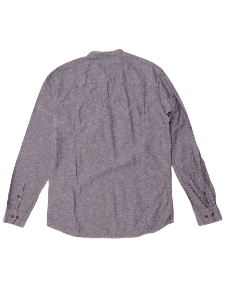 Cămașă pulover Jack & Jones pentru bărbați, bumbac cu pete albastru mediu