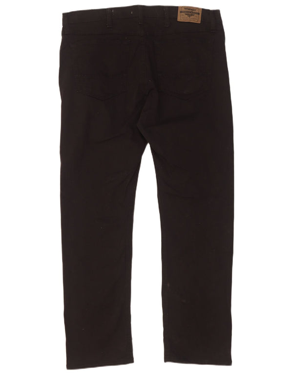 Pantaloni casual Wrangler pentru bărbați, subțiri, drepti, W36 L30, bumbac negru