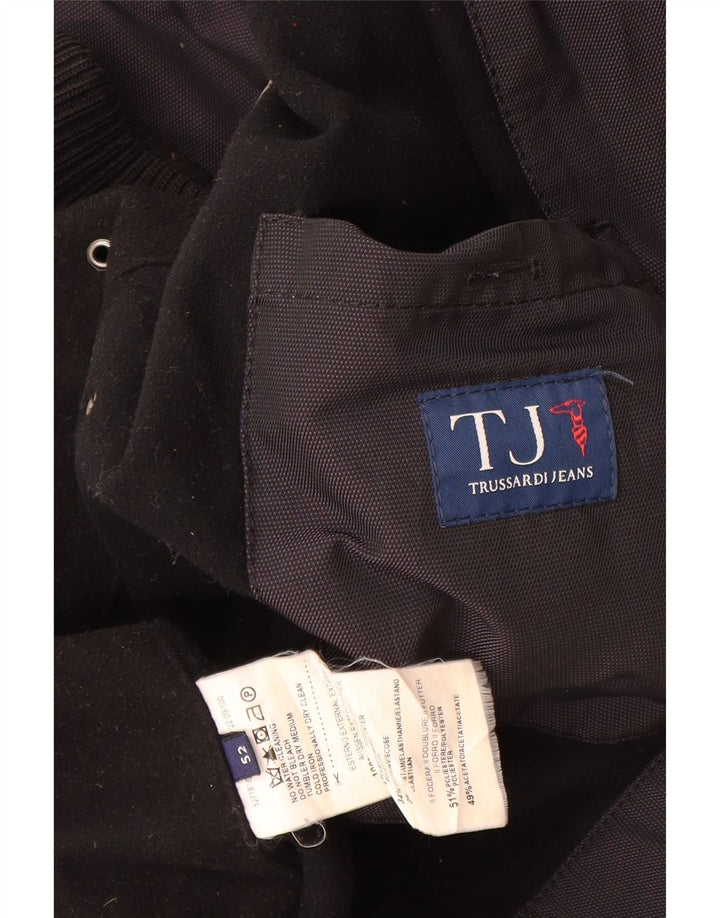 Jachetă bomber pentru bărbați TRUSSARDI JEANS IT 52 XL Poliester negru